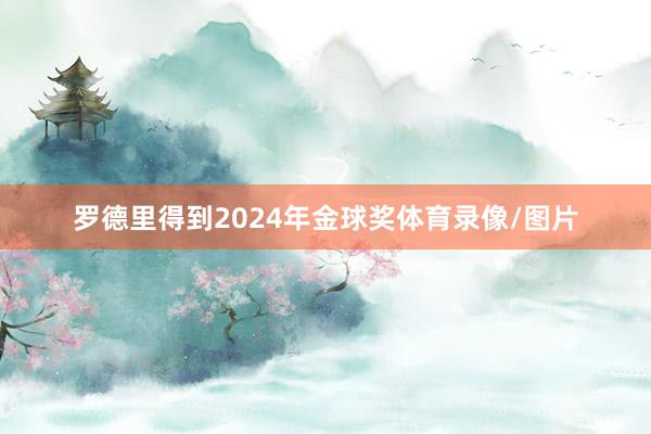 罗德里得到2024年金球奖体育录像/图片