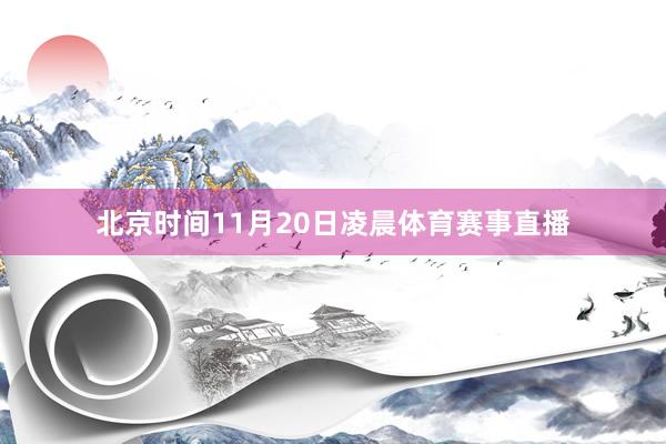 北京时间11月20日凌晨体育赛事直播