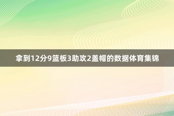 拿到12分9篮板3助攻2盖帽的数据体育集锦